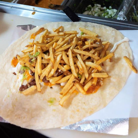 Toro Grillhouse - California Burrito stuffed with fries (Foodzooka)